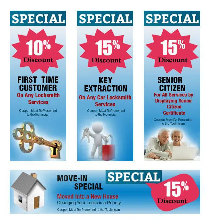 Gateway Lock & Key Shop El Sobrante, CA 510-964-3272 - coupon9-set-four